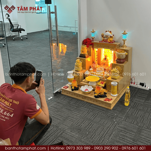 Bộ bàn thờ Thần Tài cho văn phòng BTT-3039