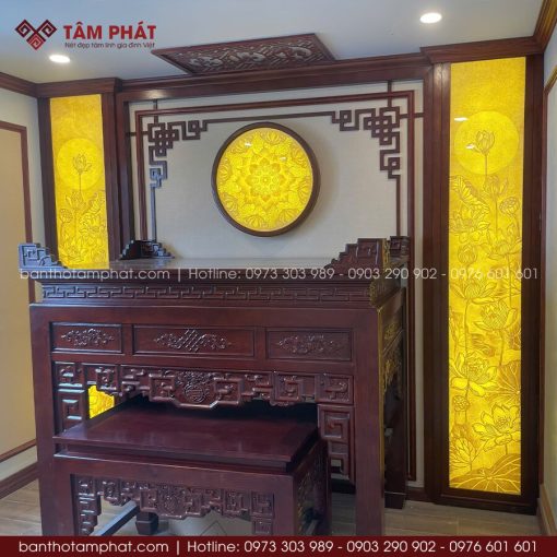 Phòng thờ Gia Tiên hiện đại, phù hợp cho các không gian nhà phố, biệt thự, nhà cấp 4, phòng thờ riêng.