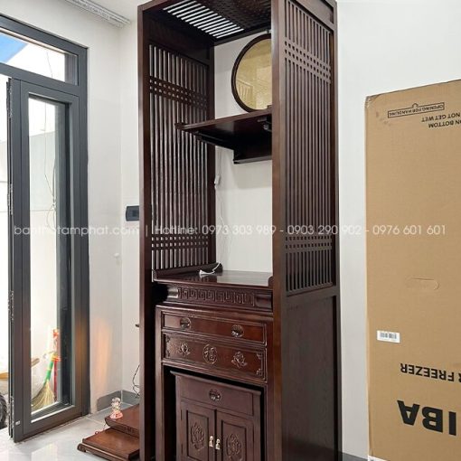 Bài trí chuẩn phong thủy, màu sắc hài hòa với nội thất hiện đại.