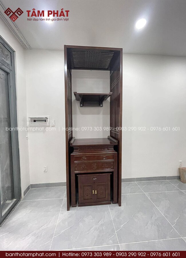 Mang đến không gian thờ vừa đẹp vừa dễ sử dụng, đáp ứng nhu cầu về sự gọn gàng và tiện nghi.