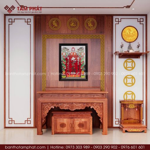 Phòng thờ nhà phố riêng biệt mẫu BT-1824