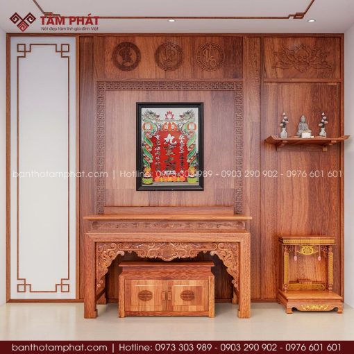 Thiết kế đẹp nâng tầm không gian thờ.