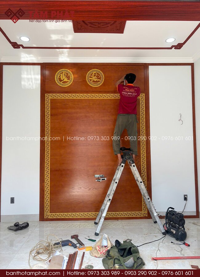 Thi công phòng thờ riêng tại gia trọn gói.