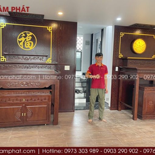 Phương án thiết kế bám sát nhu cầu và diện tích không gian thờ thực tế.