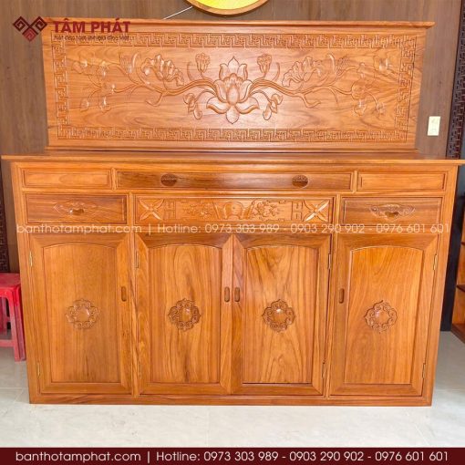 Tủ thờ 2 cấp gỗ Gõ đẹp mẫu BT-1826