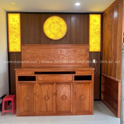 Thờ Phật, thờ Gia Tiên hay thờ tự kết hợp đều tiện lợi.